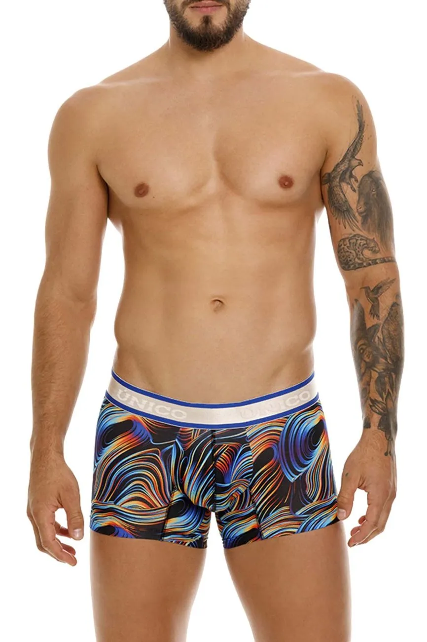 Vêtements_Mundo Unico_Sous-vêtements Hommes Unico 24100100104 Caleçon Trunks Couleur 99-Noir