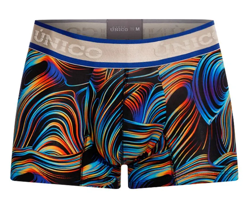 Vêtements_Mundo Unico_Sous-vêtements Hommes Unico 24100100104 Caleçon Trunks Couleur 99-Noir
