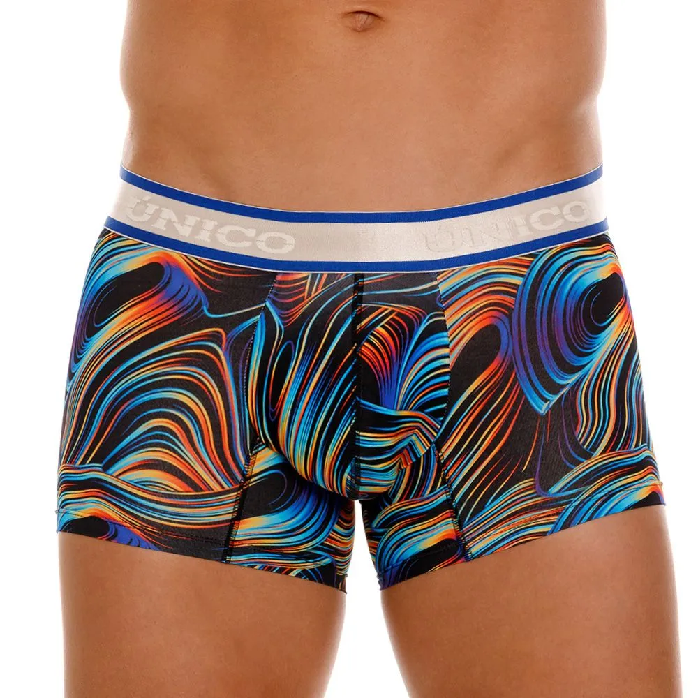 Vêtements_Mundo Unico_Sous-vêtements Hommes Unico 24100100104 Caleçon Trunks Couleur 99-Noir