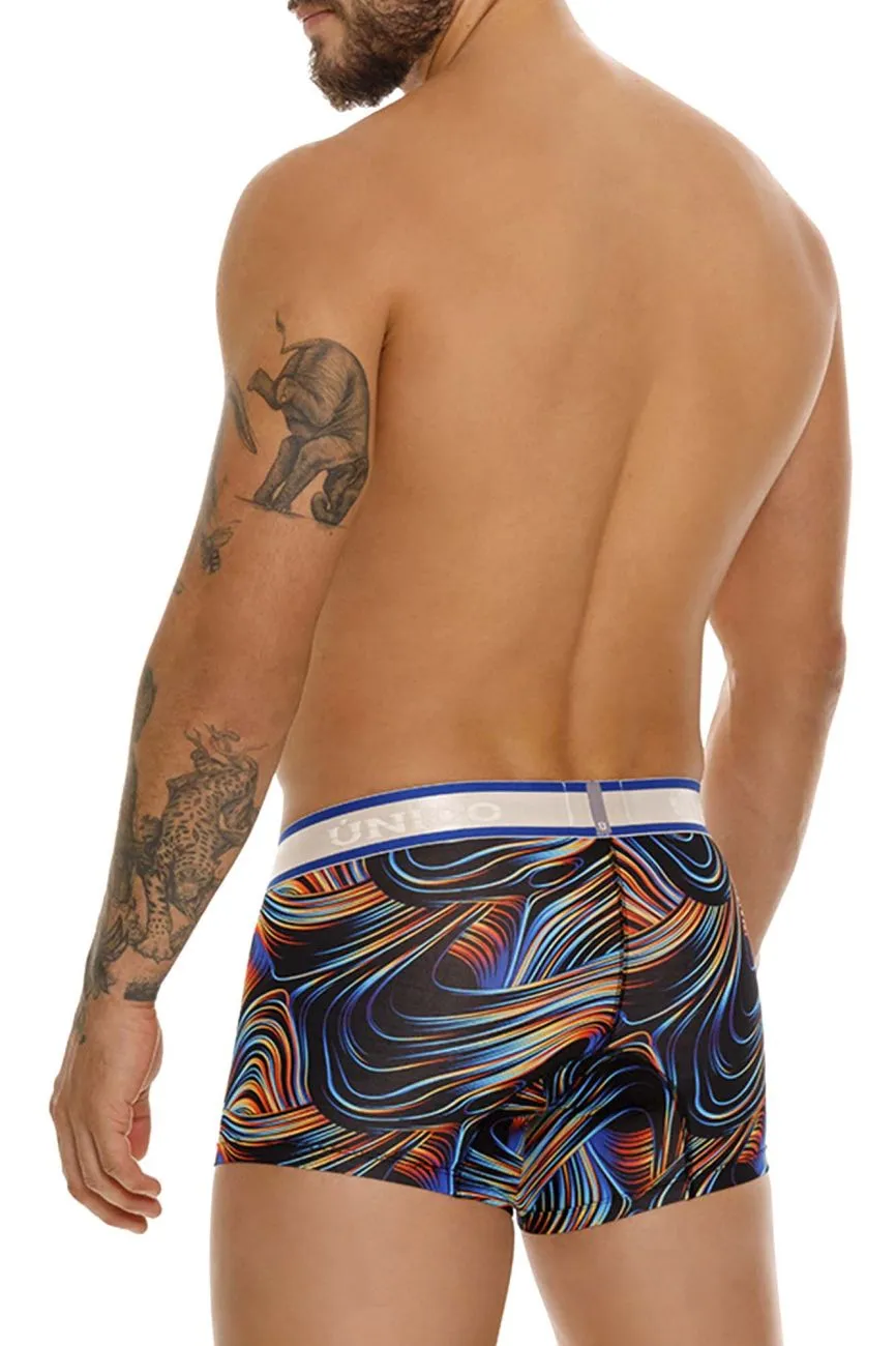 Vêtements_Mundo Unico_Sous-vêtements Hommes Unico 24100100104 Caleçon Trunks Couleur 99-Noir