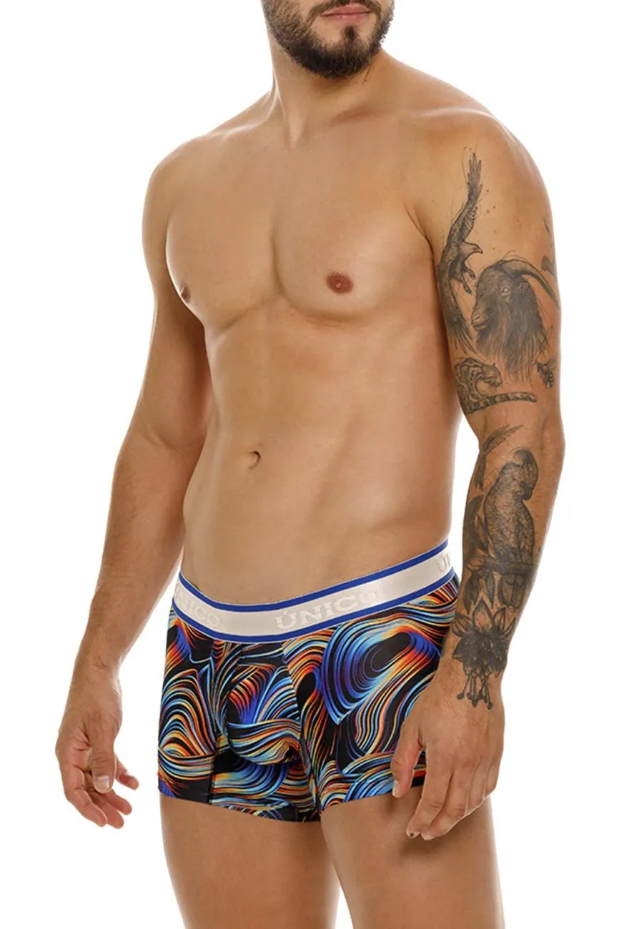 Vêtements_Mundo Unico_Sous-vêtements Hommes Unico 24100100104 Caleçon Trunks Couleur 99-Noir