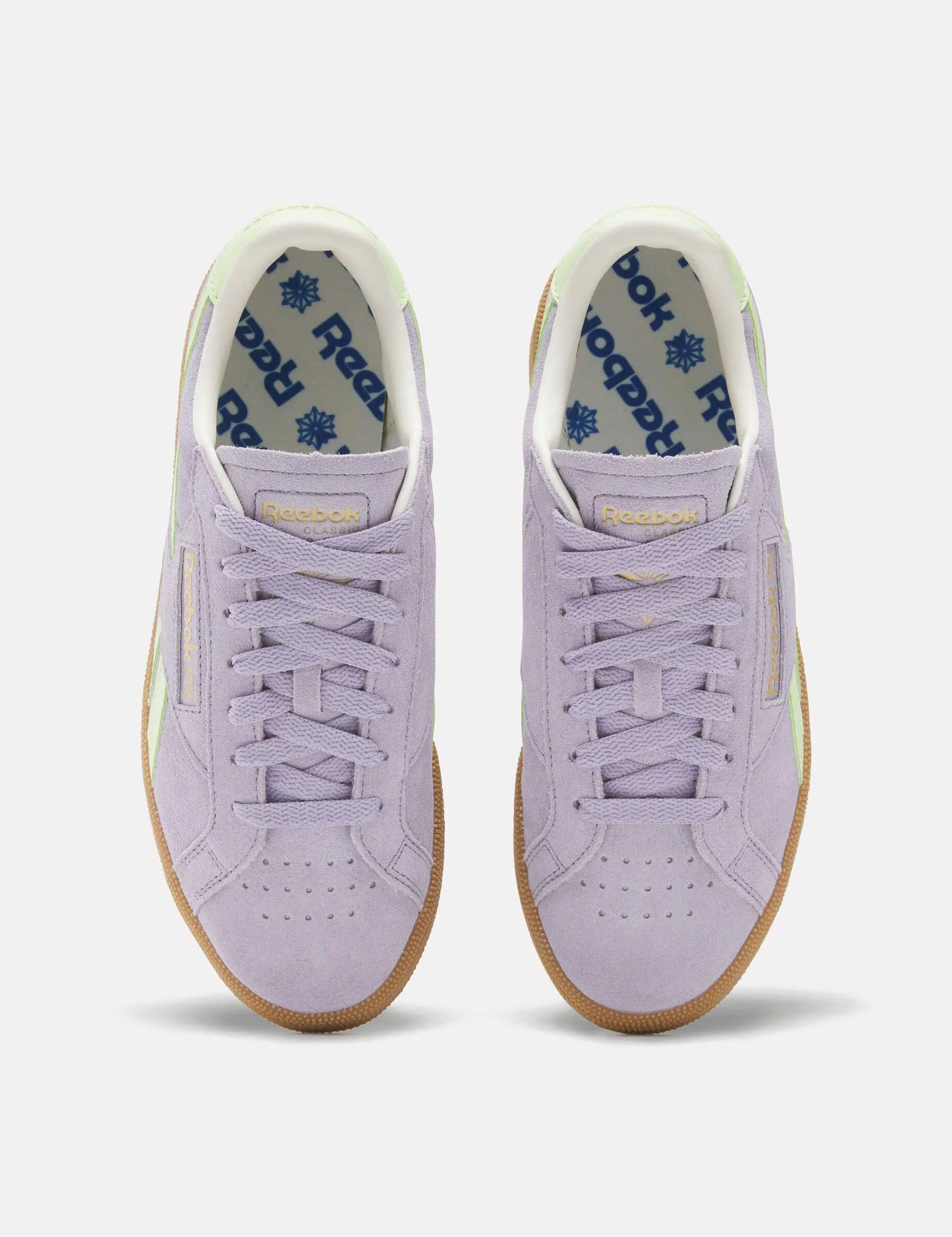 Chaussures Club C Grounds - Violet Crépuscule/Vert Astro/Gomme