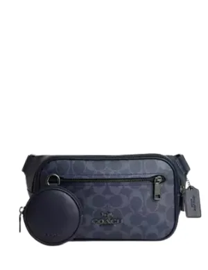 Sac banane Coach Elias en denim signature Coach