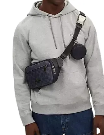 Sac banane Coach Elias en denim signature Coach