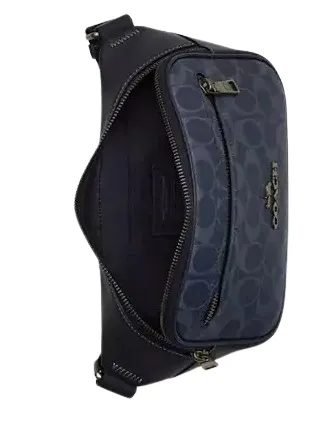 Sac banane Coach Elias en denim signature Coach