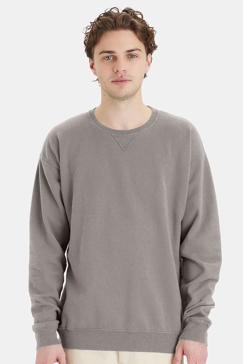 Sweat-shirt à col rond ComfortWash By Hanes pour homme - Gris béton