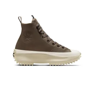 Converse - Chaussures montantes unisexes Run Star Hike à plateforme en cuir traité pour intempéries (A10049C)