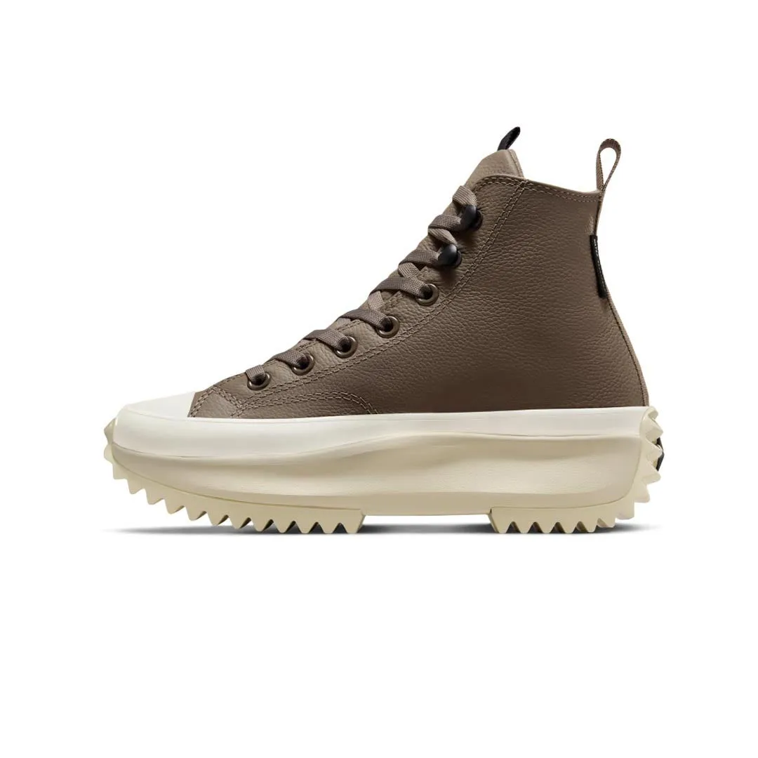 Converse - Chaussures montantes unisexes Run Star Hike à plateforme en cuir traité pour intempéries (A10049C)
