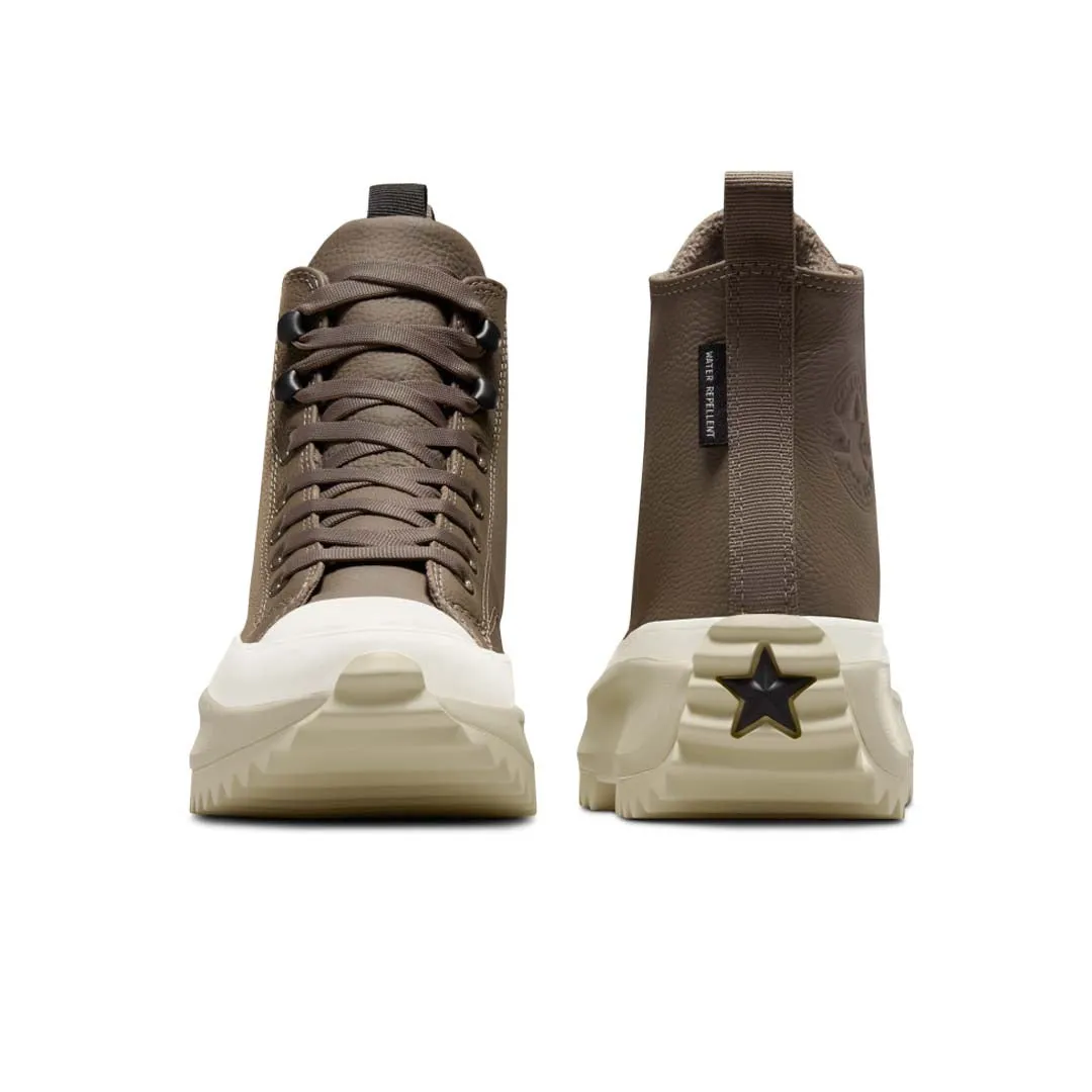 Converse - Chaussures montantes unisexes Run Star Hike à plateforme en cuir traité pour intempéries (A10049C)