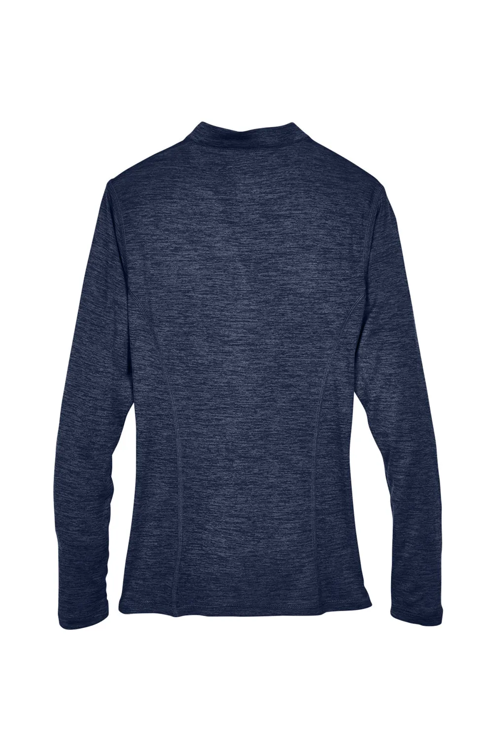 Pull à capuche 1/4 zip pour femmes Core 365 Kinetic Performance à évacuation de l'humidité - Bleu marine classique/Gris anthracite