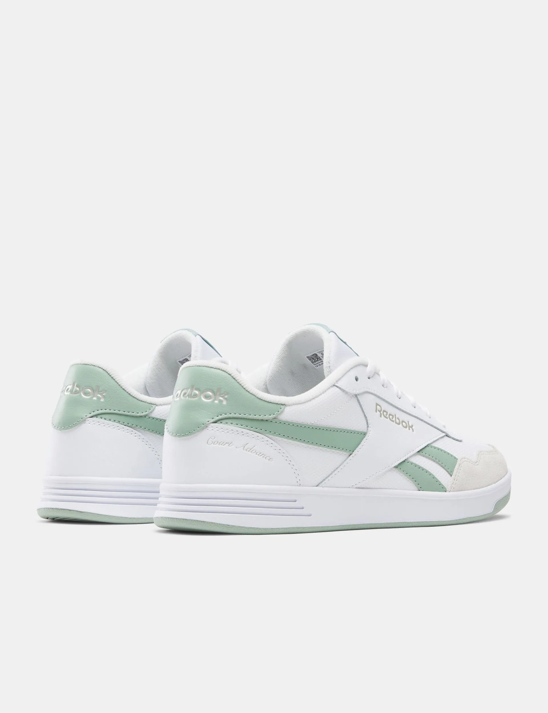 Court Advance Shoes - Blanc/Vert Hybride/Gris Pâle