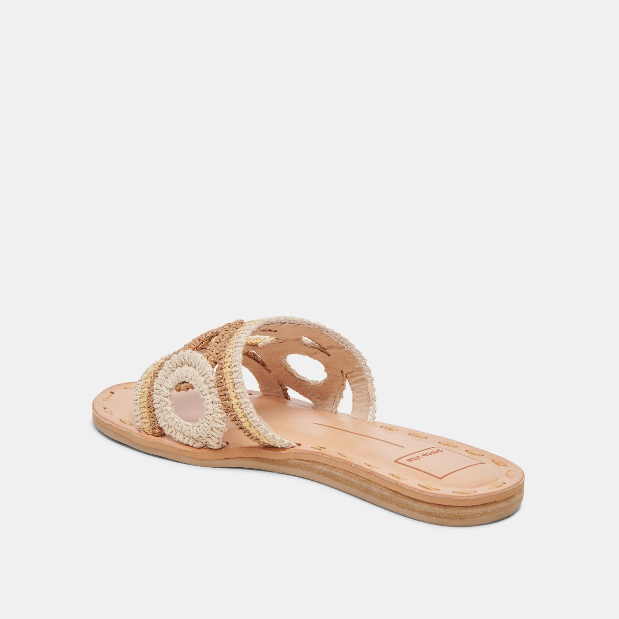 SANDALES DANY NATURELLES MULTICOLORES EN RAFIA
