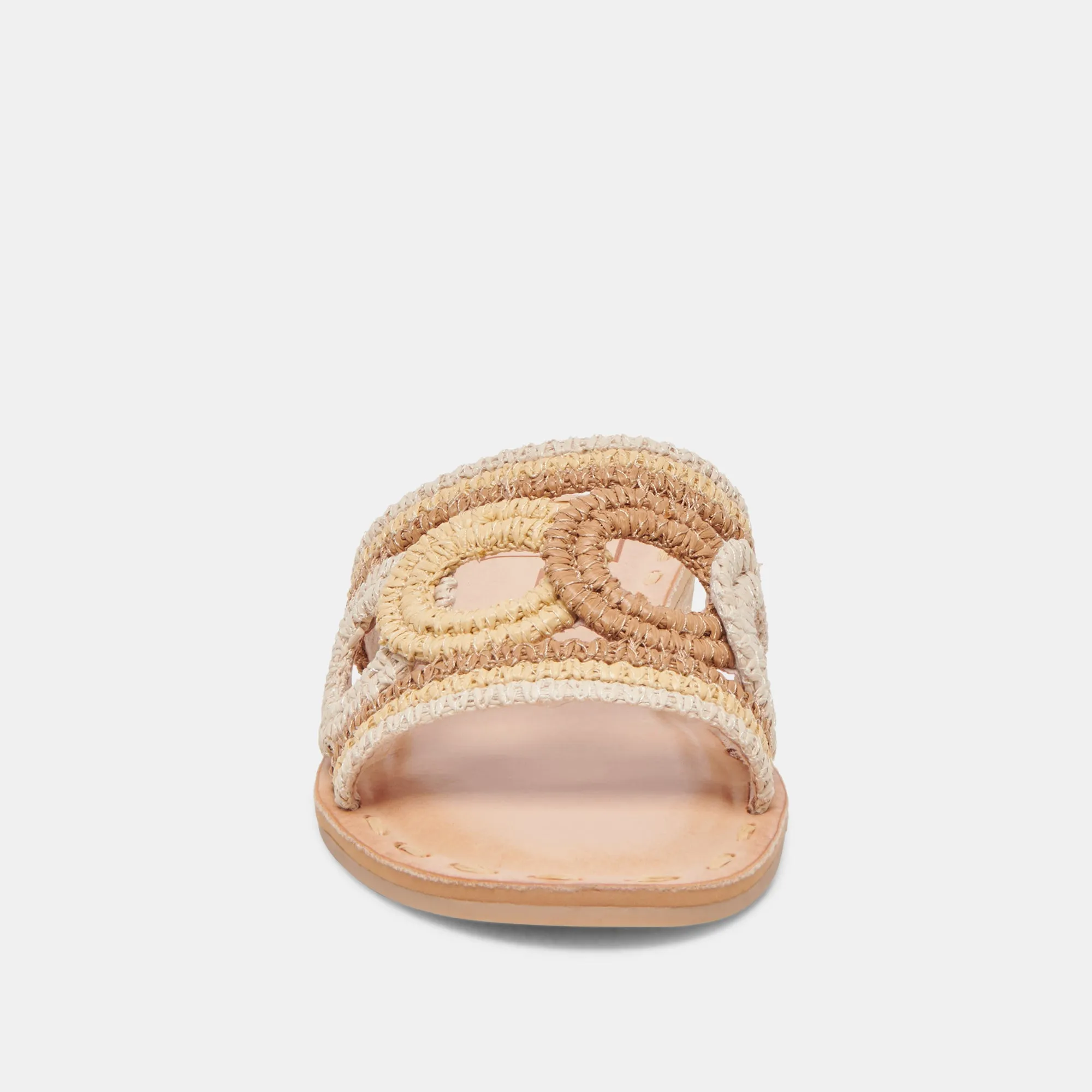 SANDALES DANY NATURELLES MULTICOLORES EN RAFIA