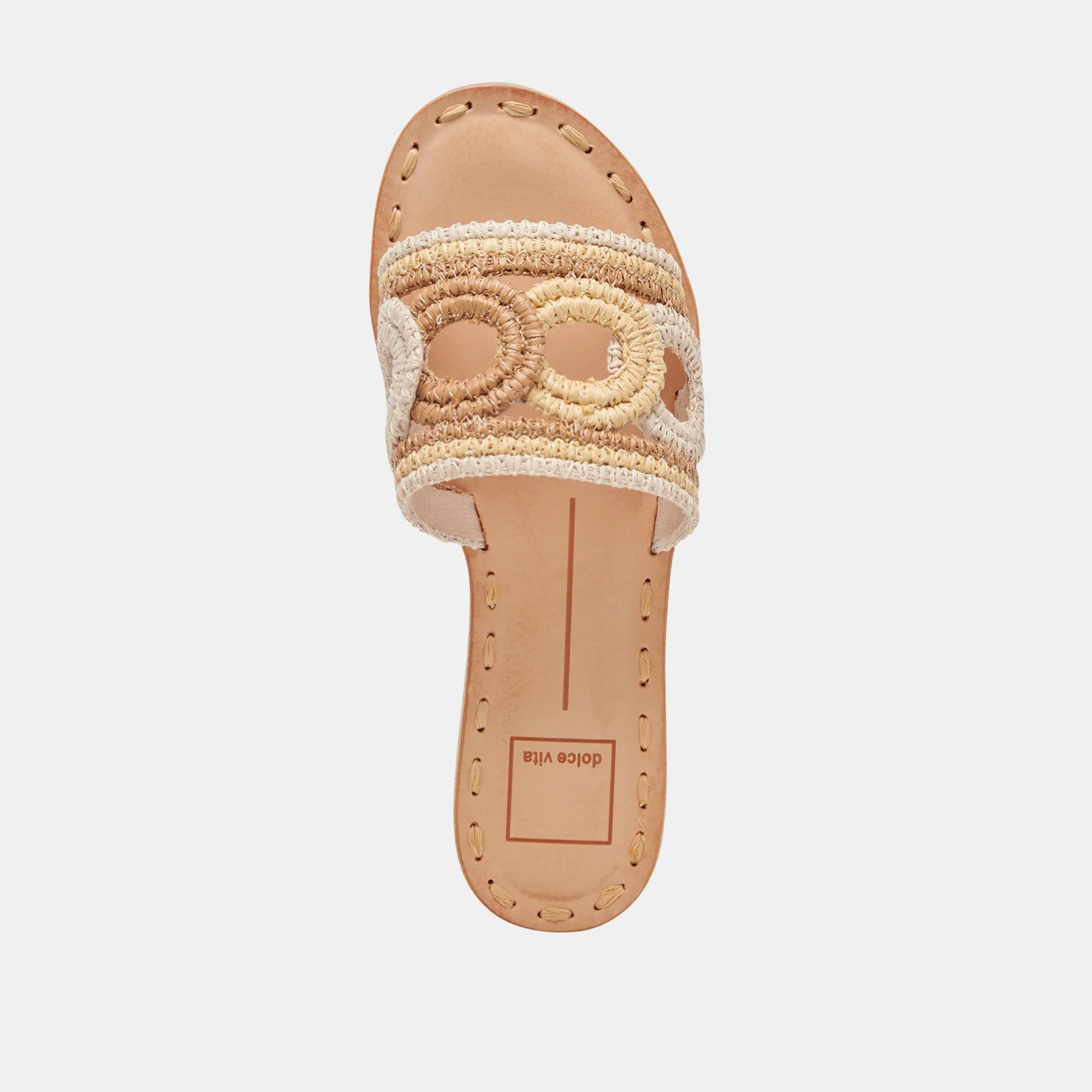 SANDALES DANY NATURELLES MULTICOLORES EN RAFIA