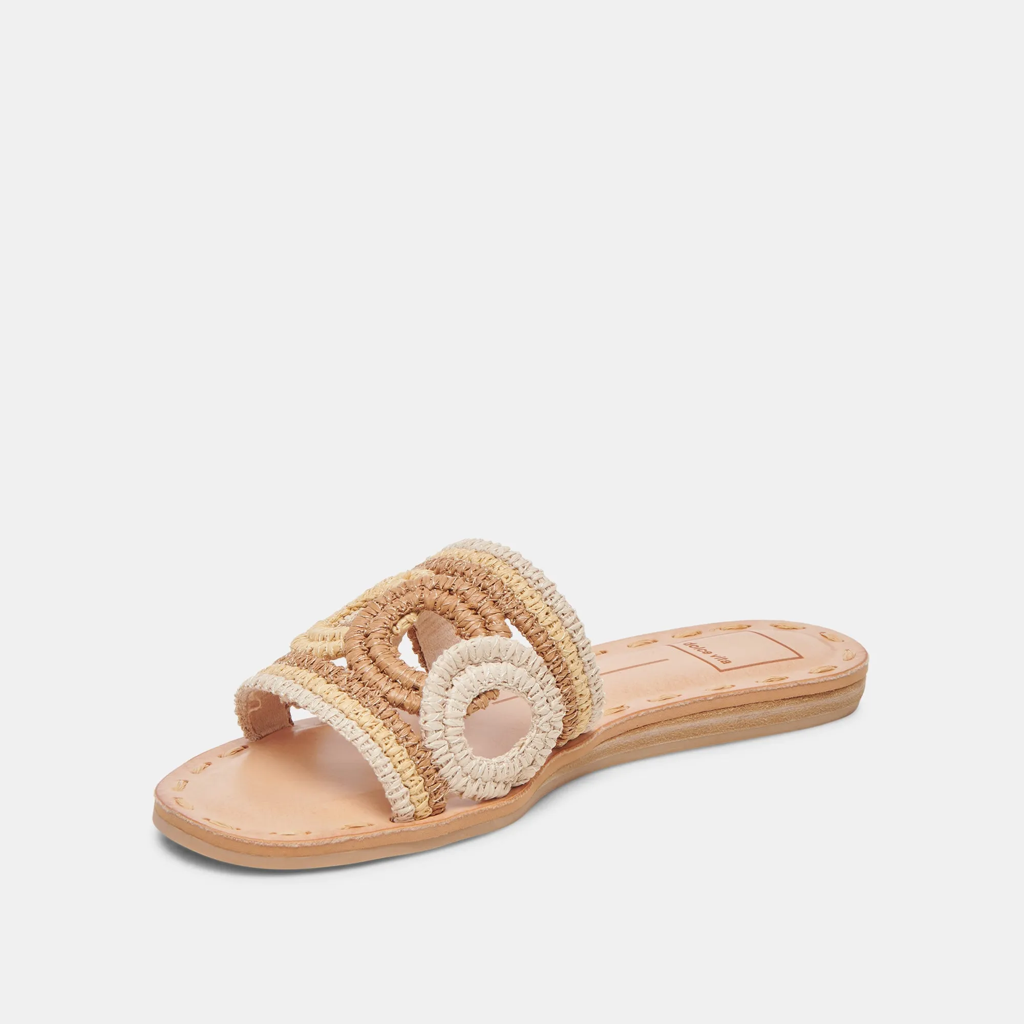 SANDALES DANY NATURELLES MULTICOLORES EN RAFIA