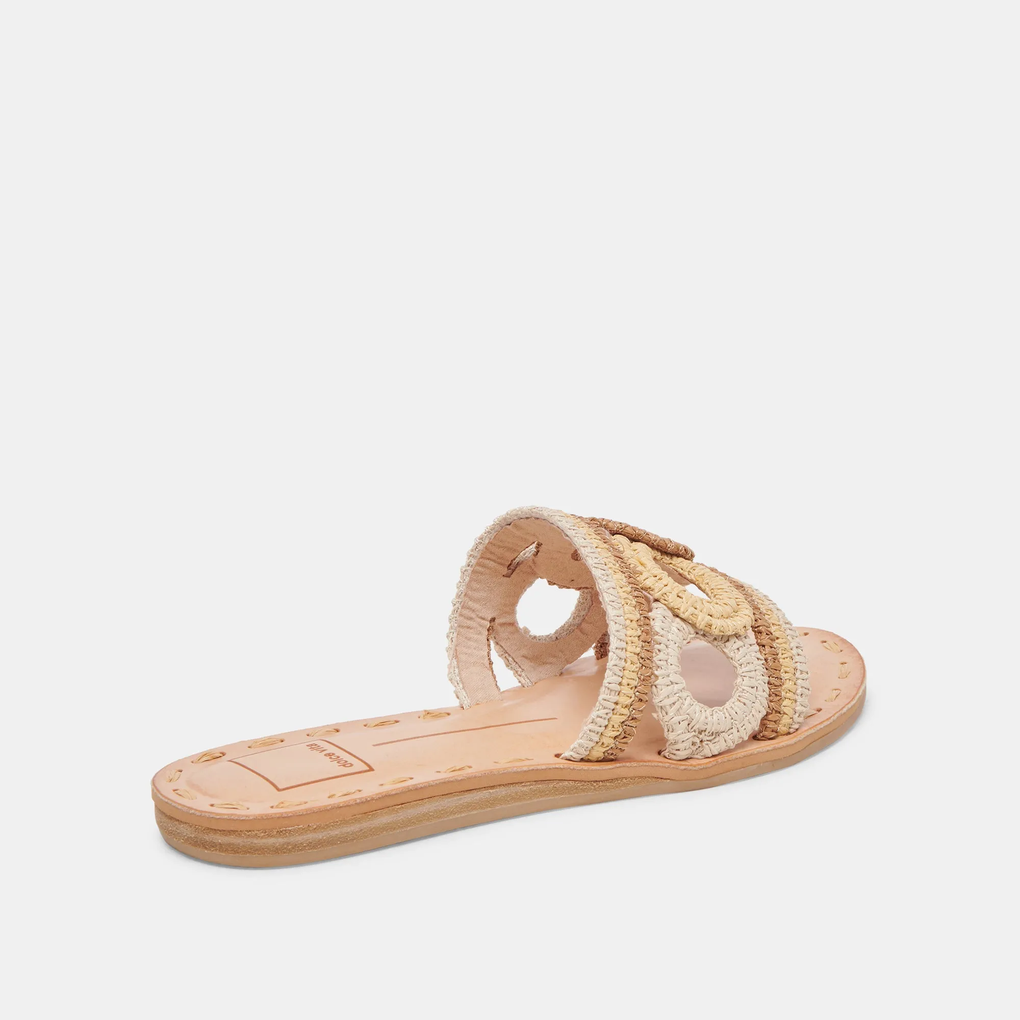 SANDALES DANY NATURELLES MULTICOLORES EN RAFIA