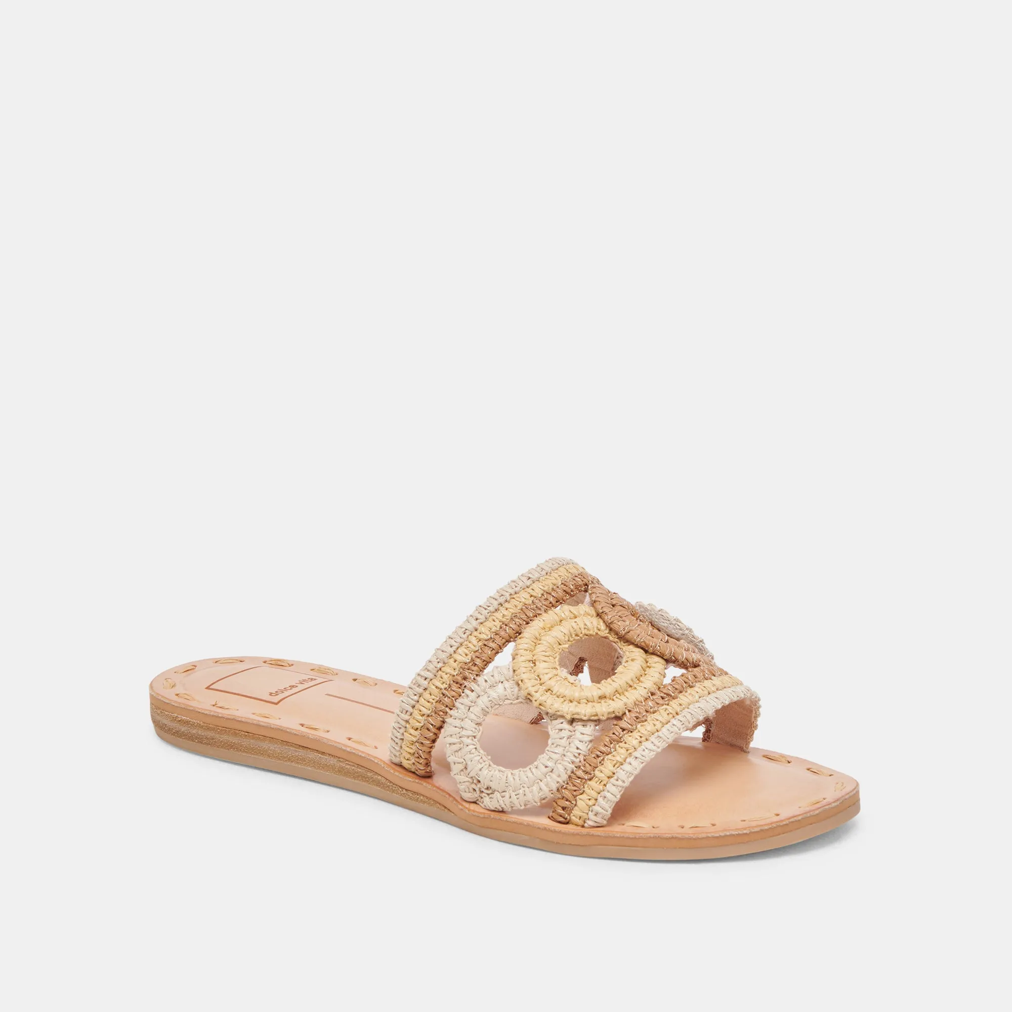 SANDALES DANY NATURELLES MULTICOLORES EN RAFIA