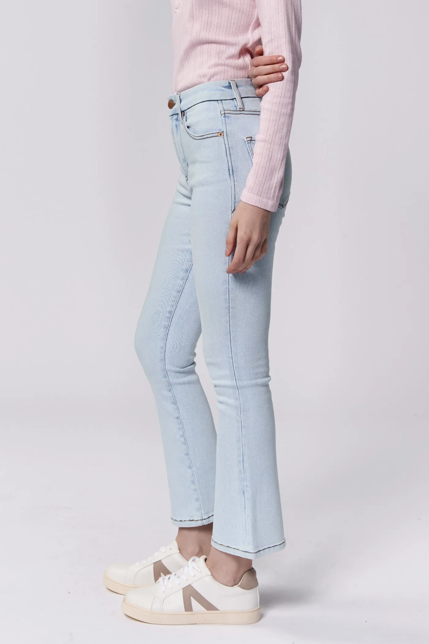 Cher John Jeanne Jeans Flare Coupés Mi-Hauteur Positano