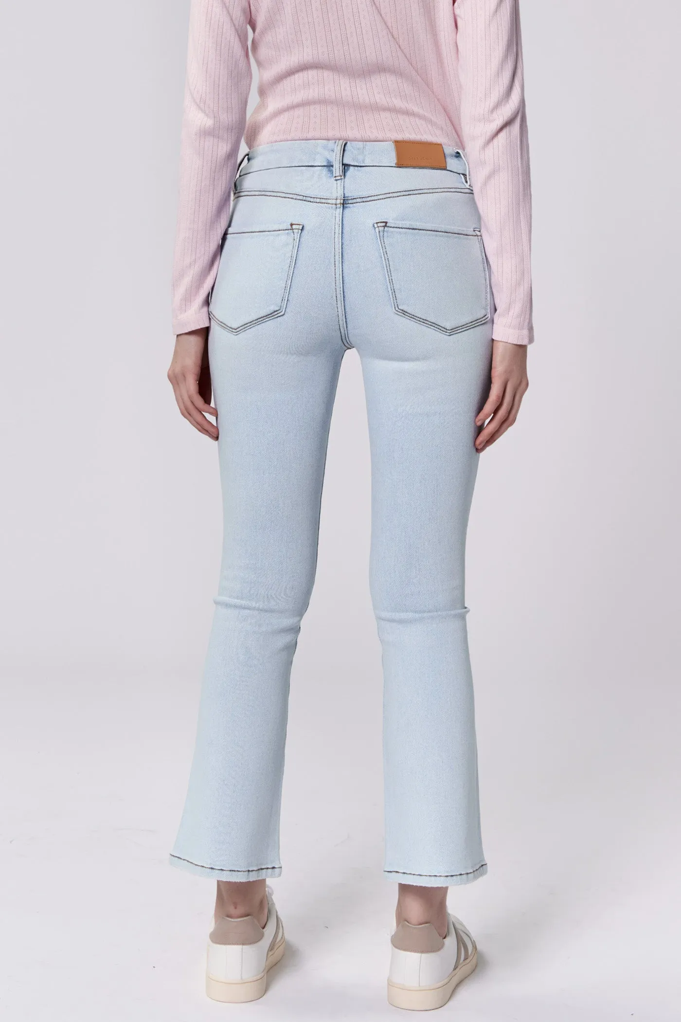 Cher John Jeanne Jeans Flare Coupés Mi-Hauteur Positano