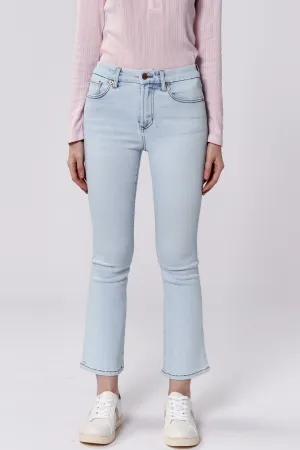 Cher John Jeanne Jeans Flare Coupés Mi-Hauteur Positano