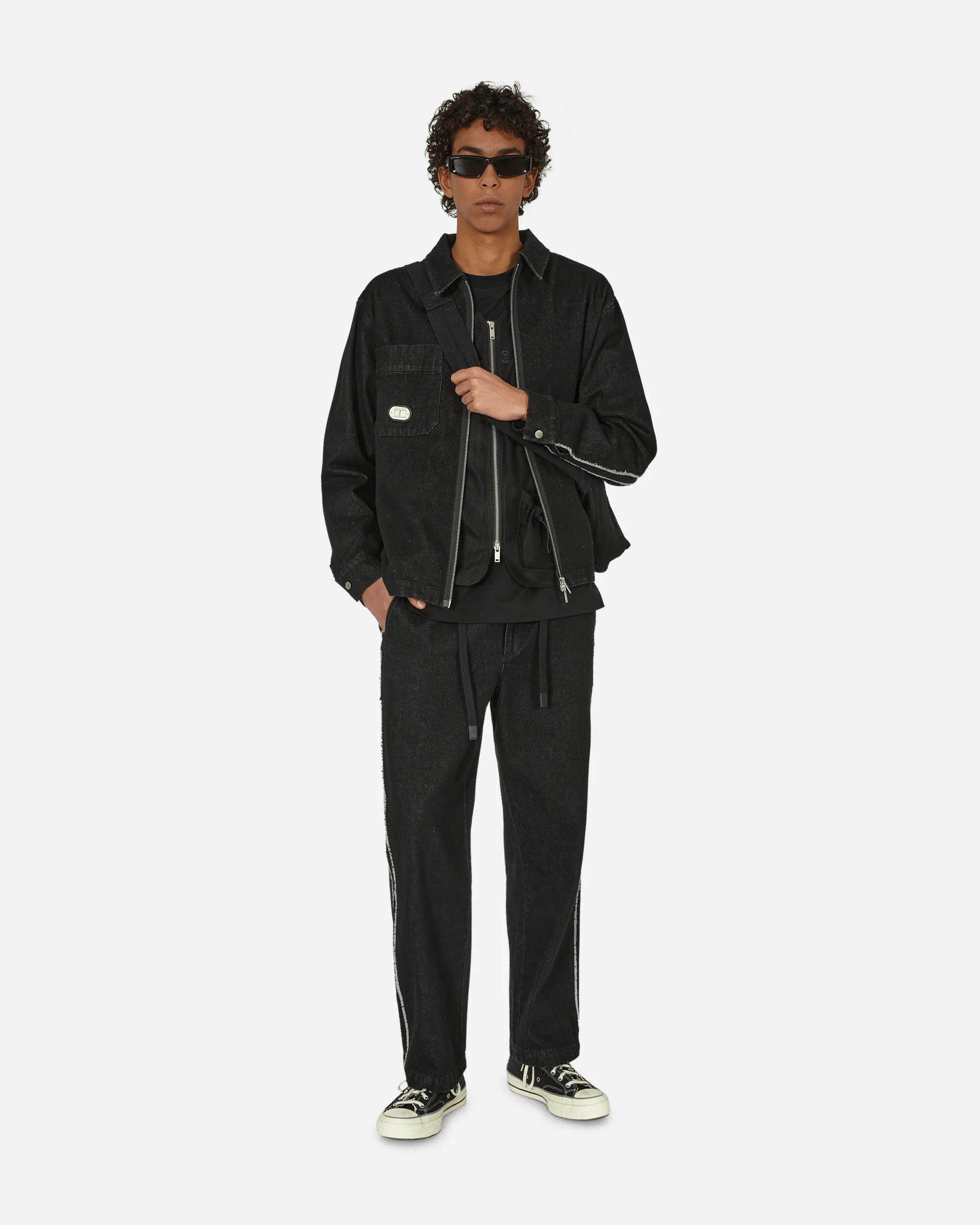 Veste chemise délavée noire