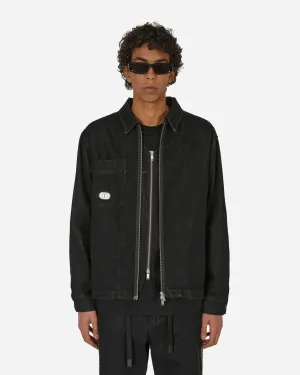 Veste chemise délavée noire