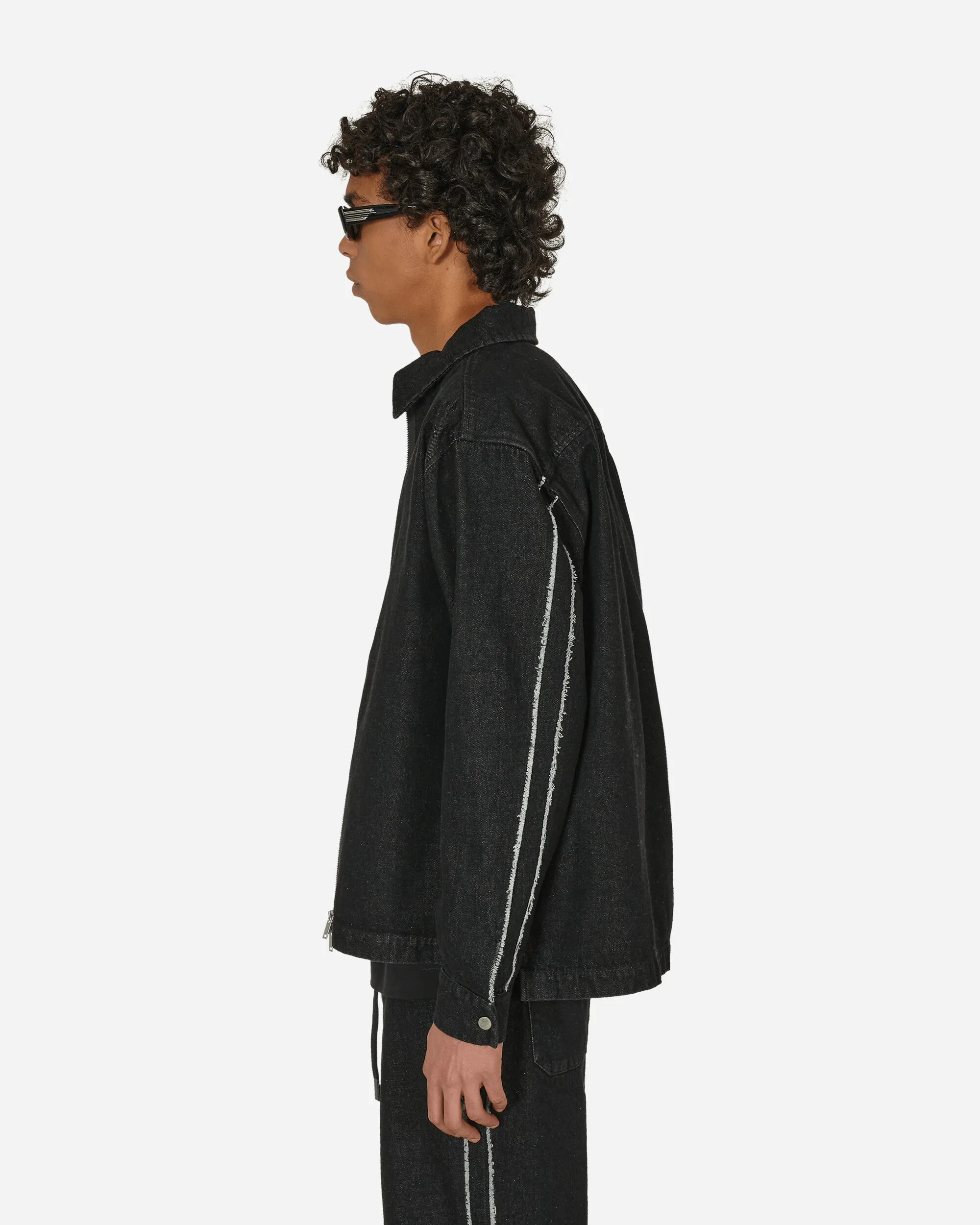 Veste chemise délavée noire