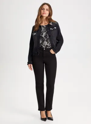 Veste en jean & Haut à imprimé Paisley