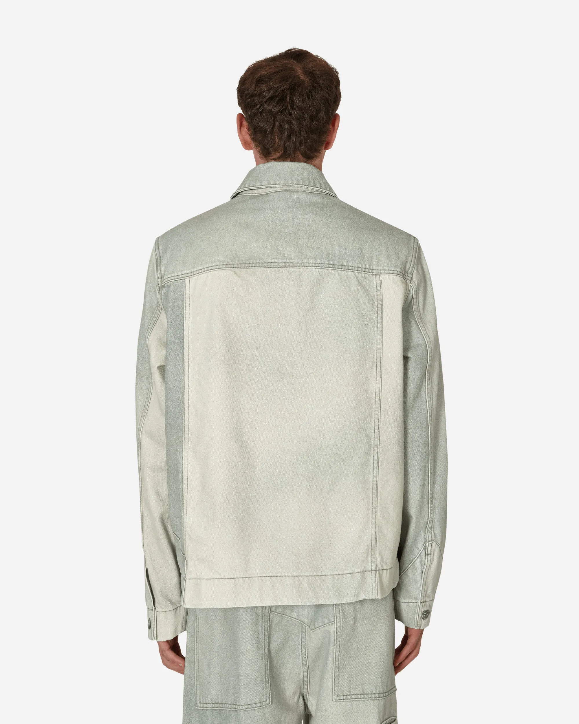 Veste en jean verte