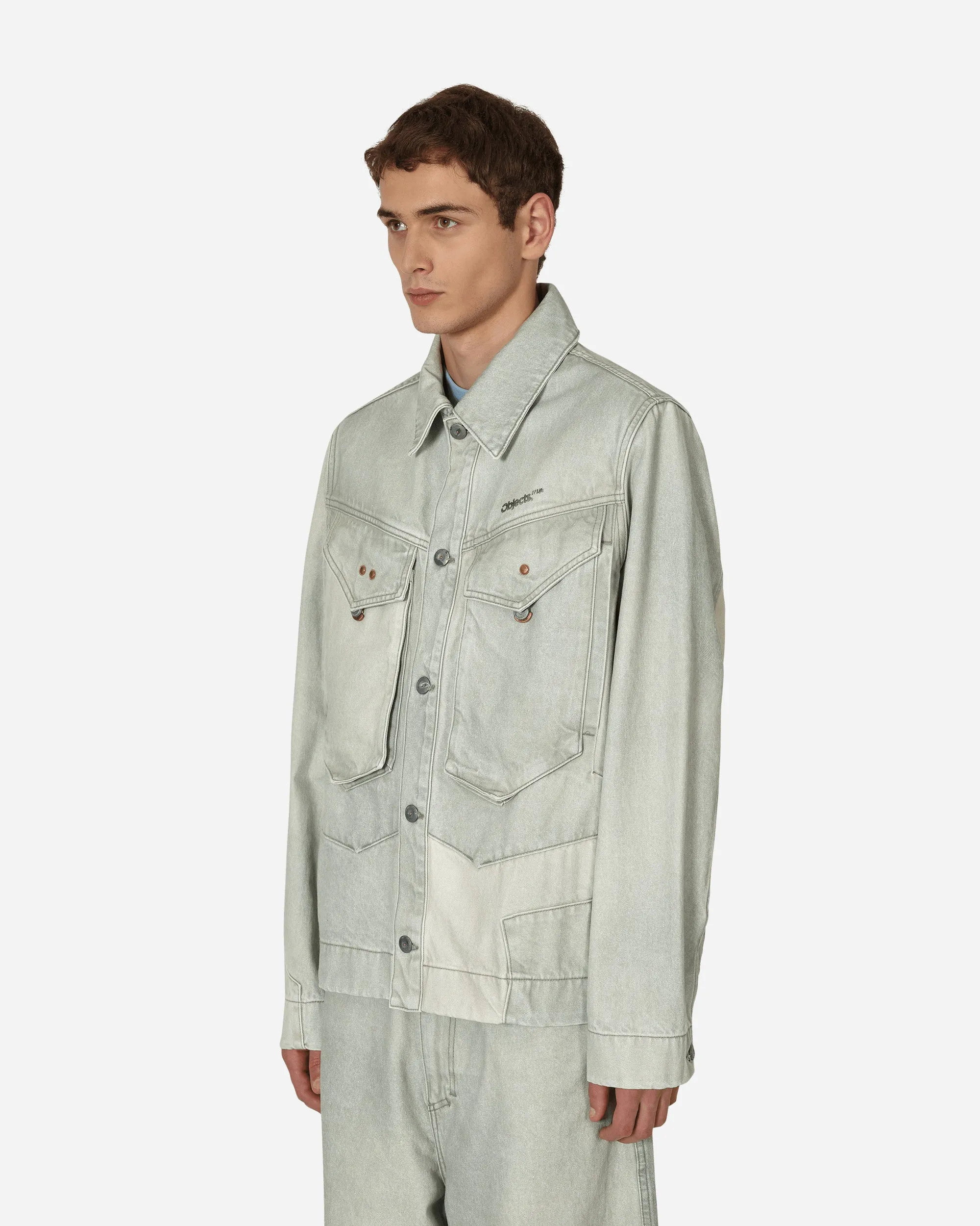 Veste en jean verte