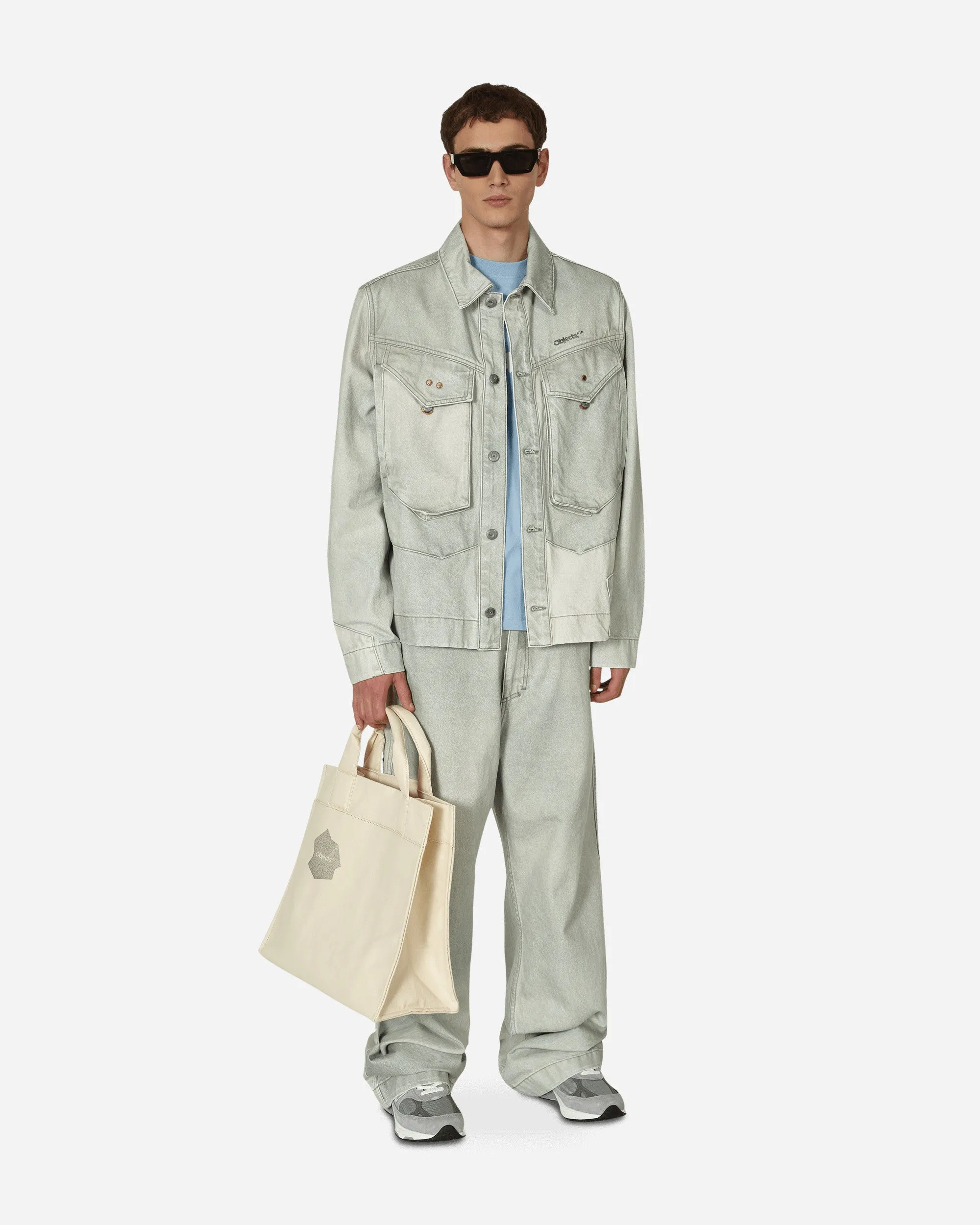 Veste en jean verte