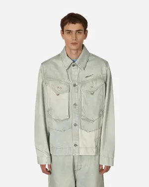 Veste en jean verte