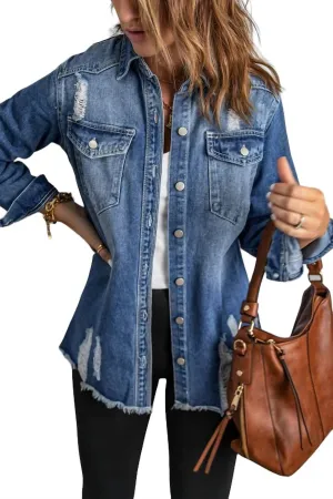 Veste en jean en chambray