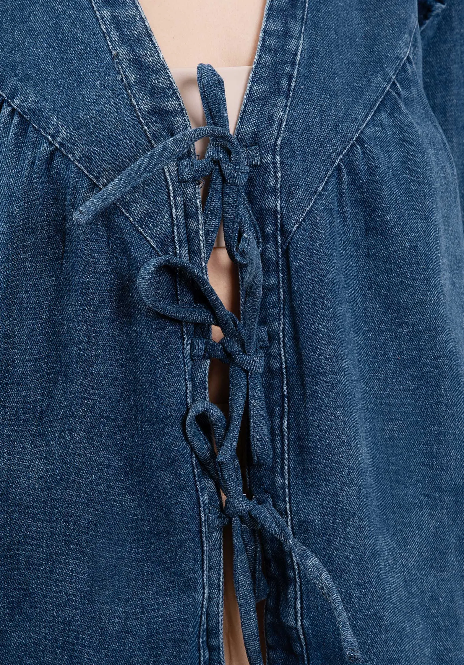 Veste en Jean R1109 Bleue