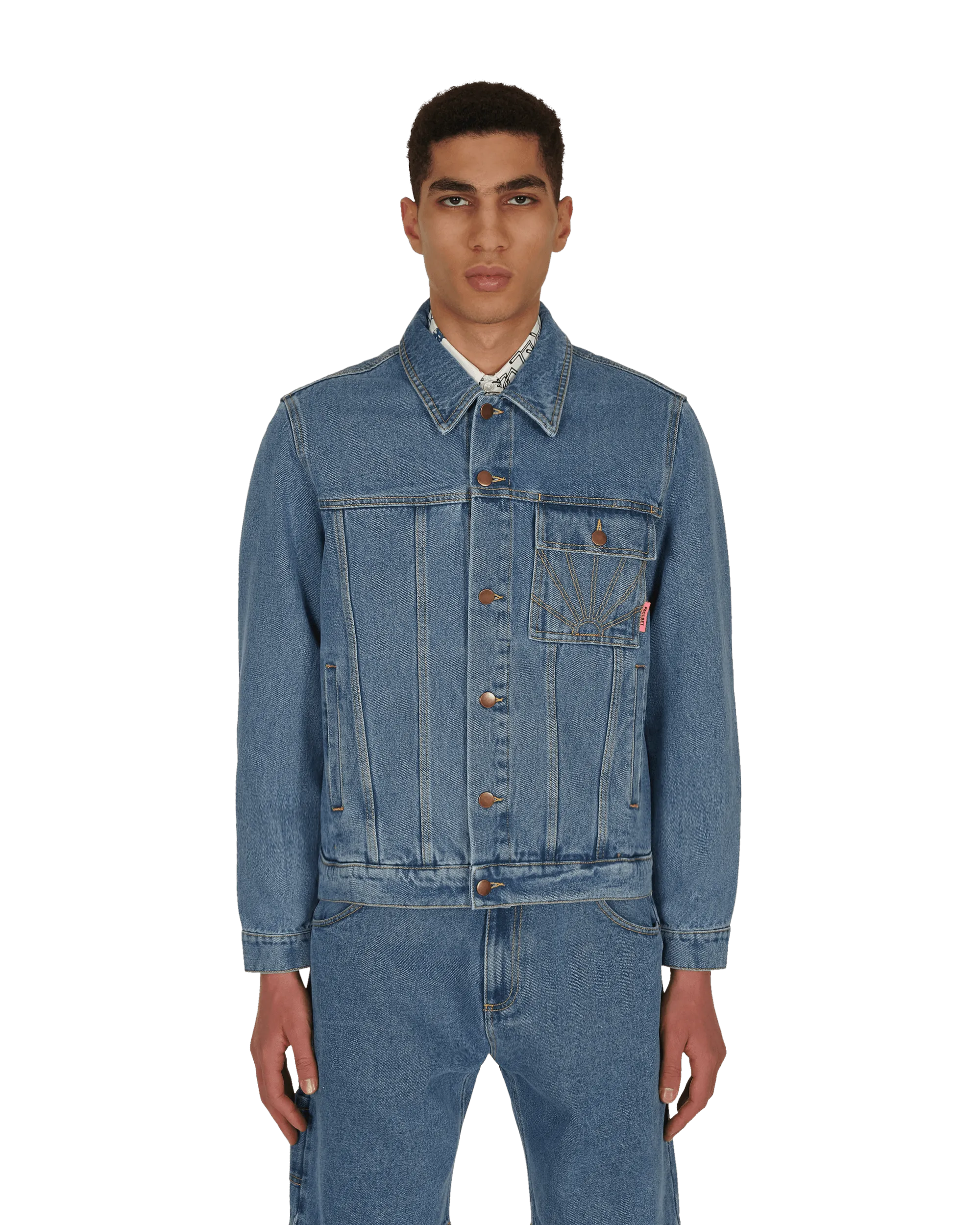 Veste Longue en Jean Bleu