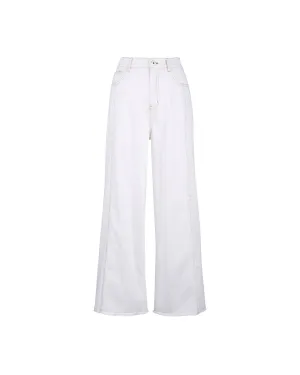 Pantalon large à pièce en denim Vêtement_Atsuro-Tayama