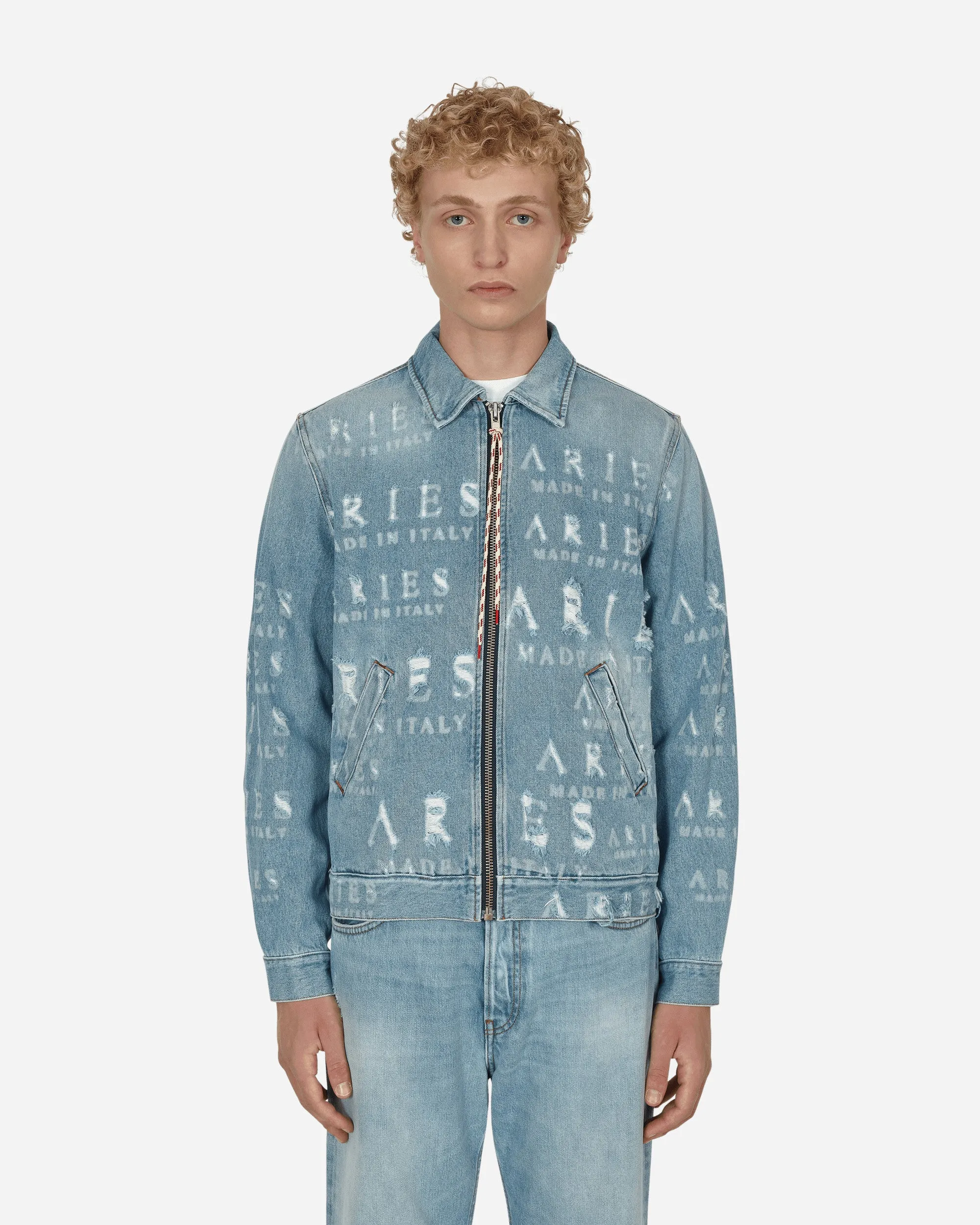 Jean Jacket Bleu Détruit