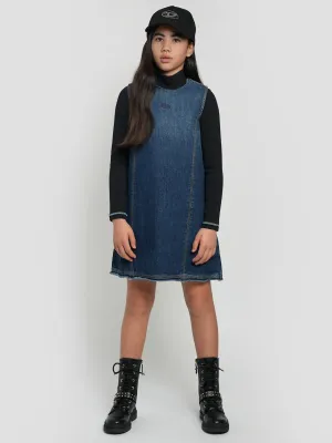 Robe en Denim Destar Diesel Girls en Bleu