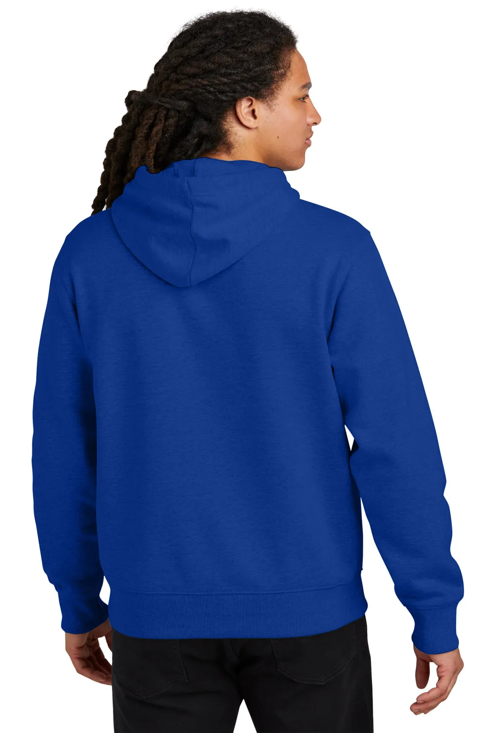 Pull à capuche épais V.I.T. pour hommes avec poche kangourou - Bleu royal foncé
