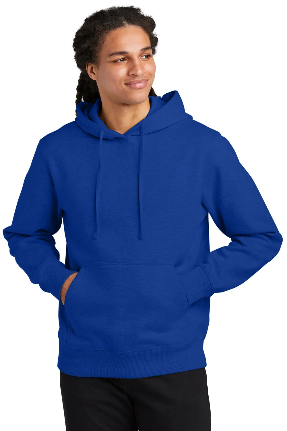 Pull à capuche épais V.I.T. pour hommes avec poche kangourou - Bleu royal foncé