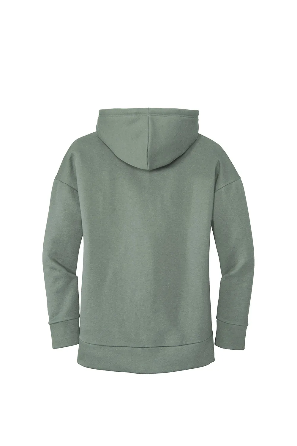 Pull à capuche en polaire pour femmes District - Poids parfait - Fermeture éclair complète avec poches - Vert laurier