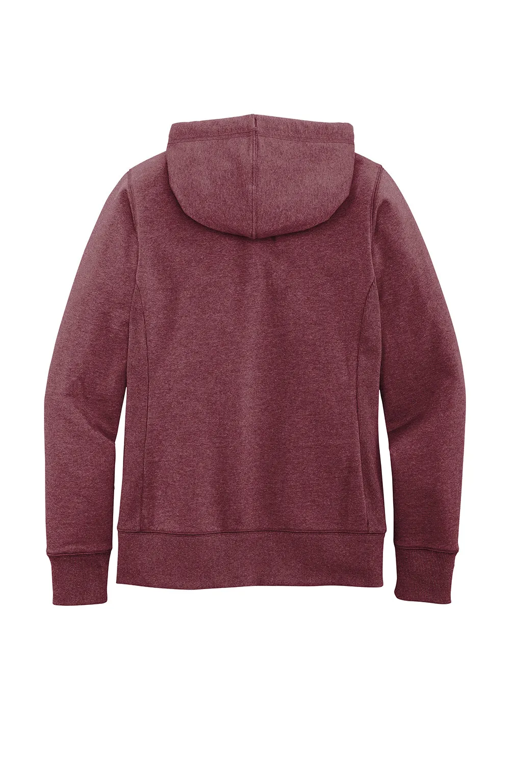 Pull à capuche zip complet pour femmes District avec poches - Marron chiné