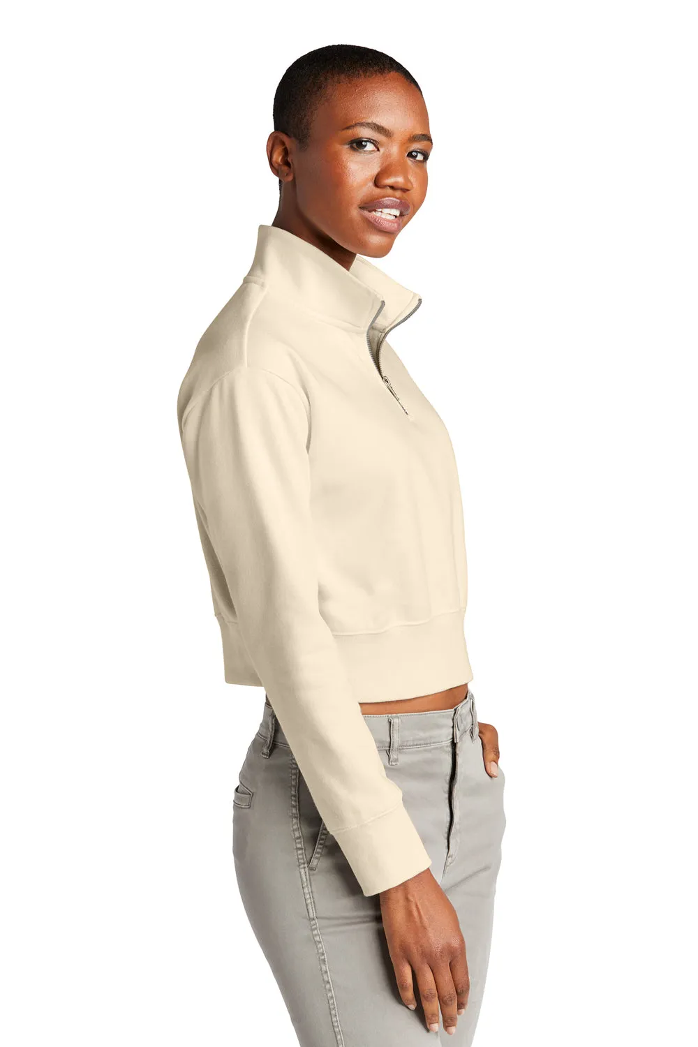 Pull en polaire 1/4 zip pour femmes District V.I.T. - Gardénia