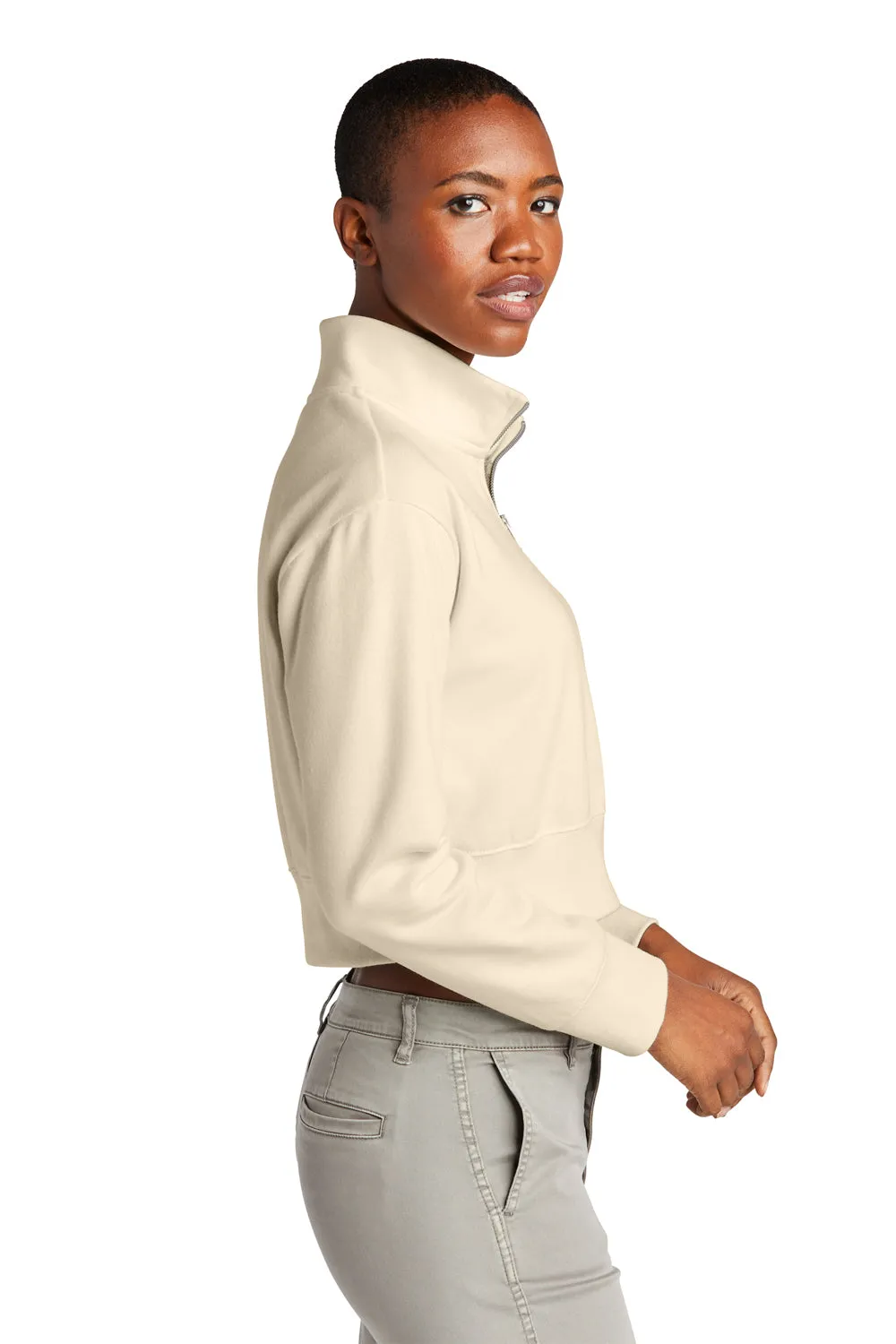 Pull en polaire 1/4 zip pour femmes District V.I.T. - Gardénia