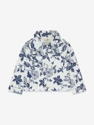 Veste Manning Florale DL1961 pour Filles en Blanc