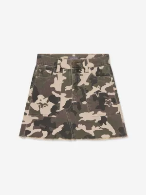 DL1961 Jupe Jenny Camouflage en Vert