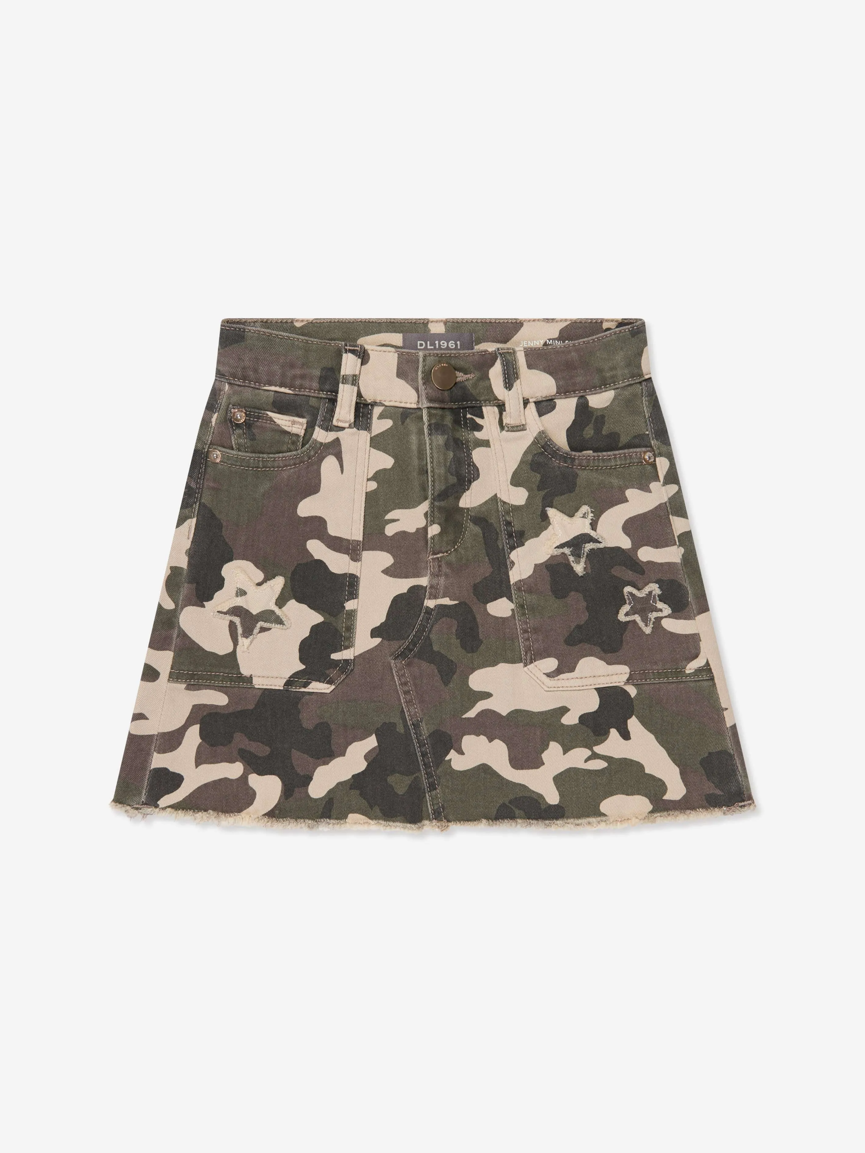 DL1961 Jupe Jenny Camouflage en Vert