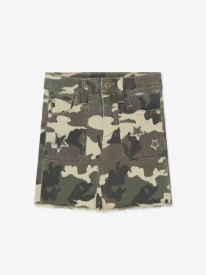 DL1961 Jupe Jenny Camouflage en Vert