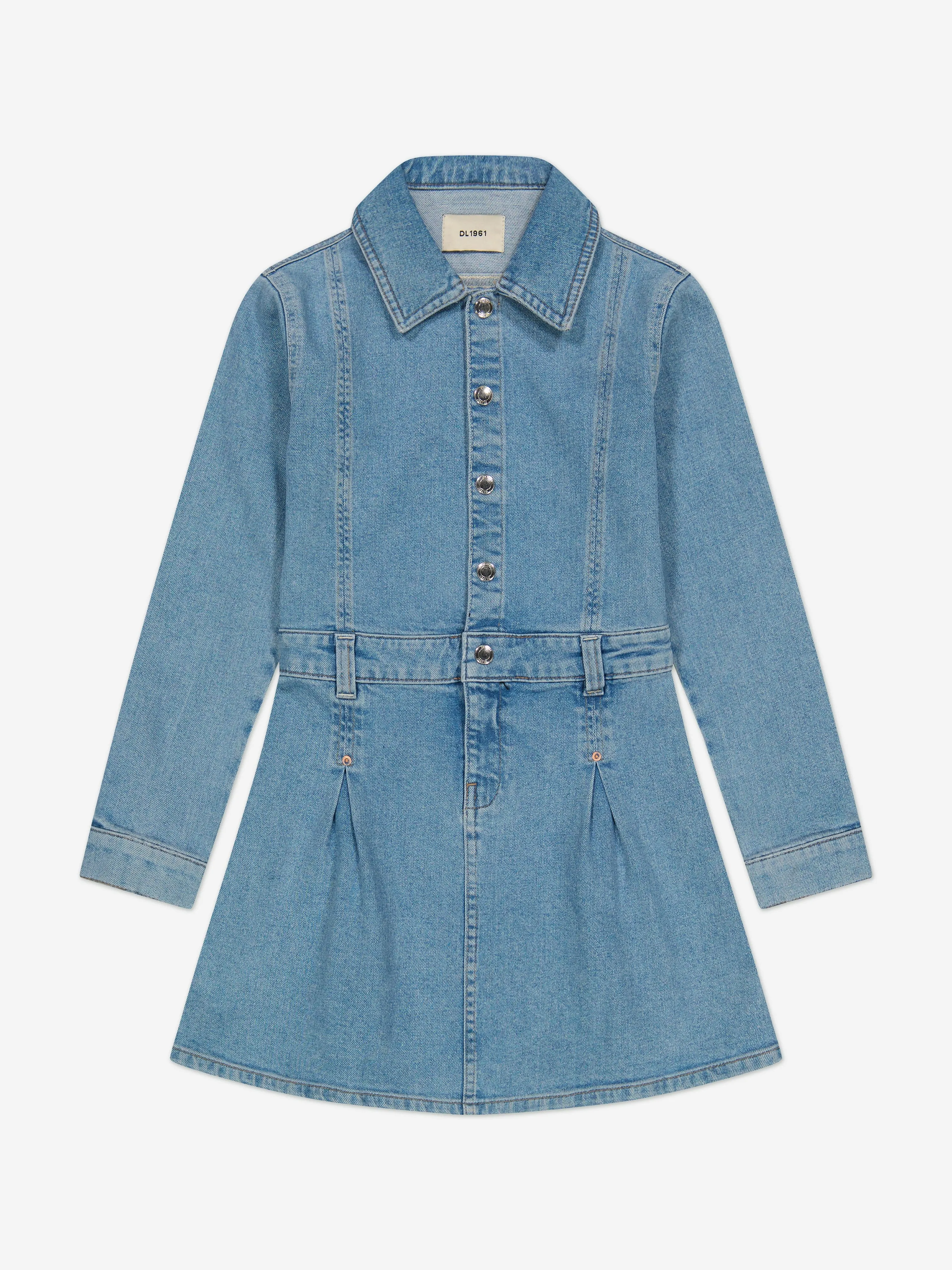 DL1961 Robe en Jean Manning pour Filles en Bleu