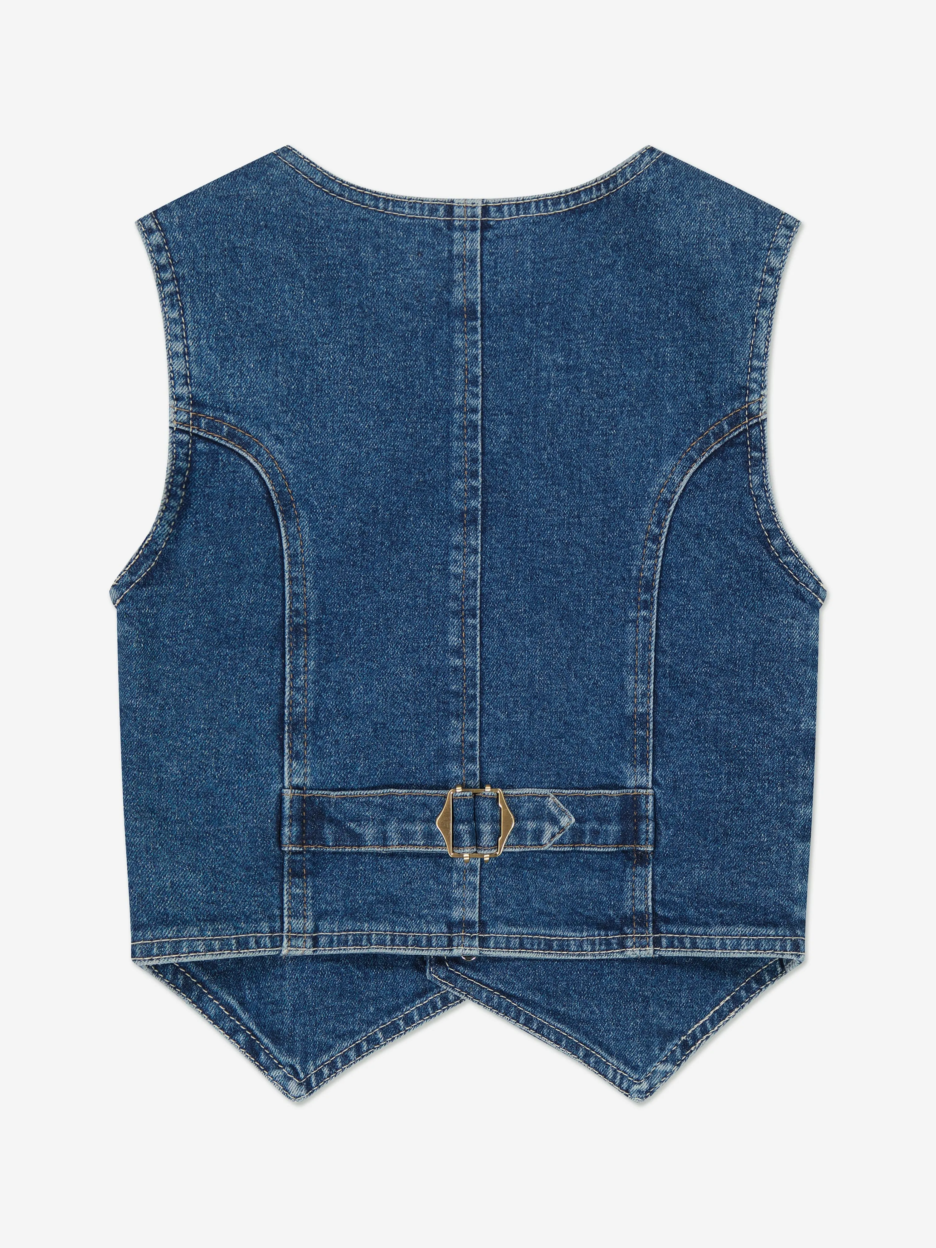 DL1961 Veste en jean Zizi pour filles en bleu